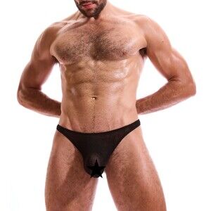 N2N Bodywear Men's Micro X Thong Underwear Size M White or Black - NWT